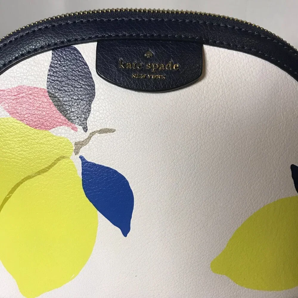 NEW Kate Spade Sylvia Lemon Zest Large Dome Crossbody & Passport holder to match - Picture 2 of 16